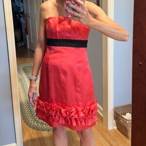 Phoebe Couture Womens Size 8 Cocktail Dress in Watermelon